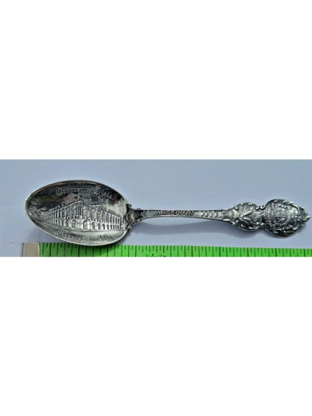 Vintage Sterling Silver Kansas City MO Convention Hall Souvenir Spoon